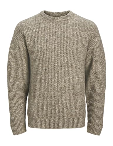 JACK & JONES Jjgrady Melange Knit Crew Neck, Crockery, XXL - Amazon Royaume-Uni à 12.88€