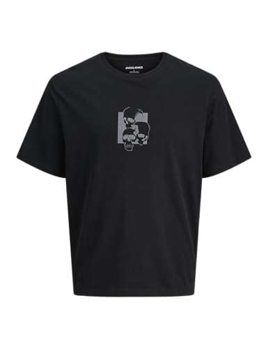 JACK & JONES Jjskully Tee SS Crew Neck, Noir, XS en promo à 5,48€ (-56%) sur Amazon FR