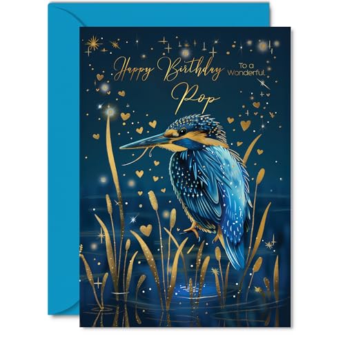 Beautiful Gold Birthday Cards for Pop - Wonderful Golden... - Auto & Motorcycle Amazon UK à 2.72€