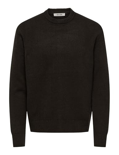 ONLY & SONS Onsjames RLX Crew Knit, Demitasse, L - Bon plan à 24.47€