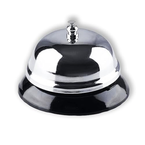 Sonnette de table en métal brillant pour hôtel réception... - Fournitures Bureau Amazon France à 10.19€