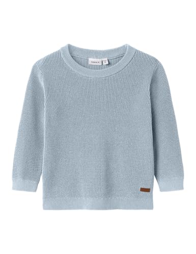 NAME IT Niños Nmmkanto LS Knit, Dusty Blue, 110 - Jouets & Jeux en promo à 6.38€