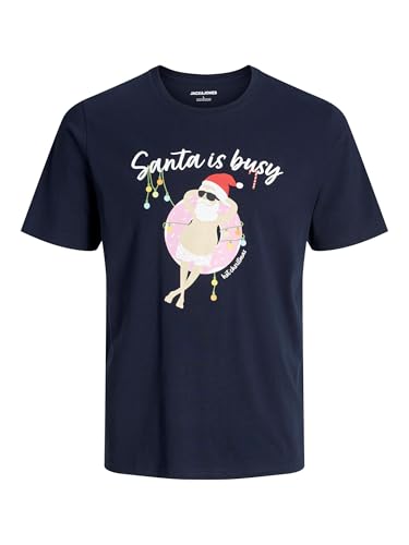 JACK & JONES Jjchristmas Tee Ss Crew Neck Xmas - Amazon Germany à 4.56€