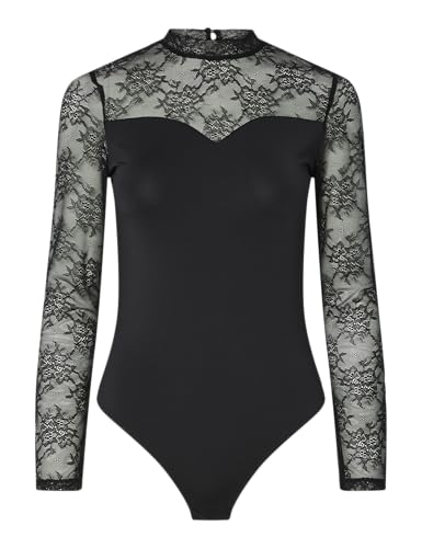 PIECES Mujer Pcmilly LS Encaje Bodystocking Noos, Negro, M - High-Tech & Électronique Amazon Espagne à 22.99€