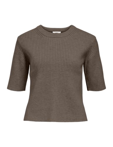 Object Objelva 2/4 Re O-Neck Knit Noos, Morel, M Donna - Mode & Vêtements en promo à 16.55€