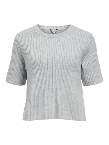 Objelva 2/4 Re O-Neck Knit Noos, Gris Claro, S - Amazon Espagne à 10.29€