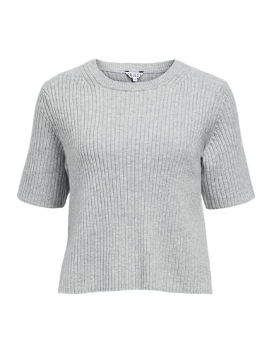 Object Objelva 2/4 Re O-Neck Knit Noos, Gris Claro, XS para... - Mode & Vêtements Amazon Espagne à 12.54€