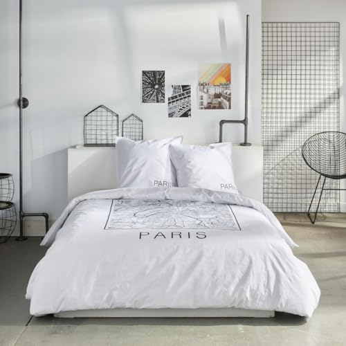 Today Parure de lit 2 Personnes 220x240cm + 2 taies... - Maison & Cuisine en promo à 15.99€