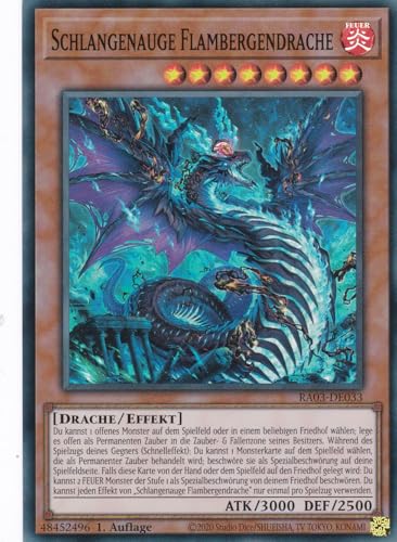 RA03-DE033 - Schlangenauge Flambergendrache - Super Rare... - Fournitures Bureau Amazon Allemagne à 1.00€