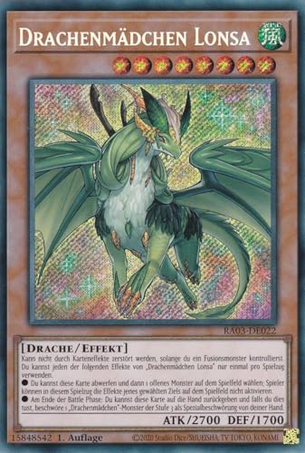 RA03-DE022 - Drachenmädchen Lonsa - Secret Rare - Deutsch... - Jeux Vidéo & Consoles en promo à 1.00€