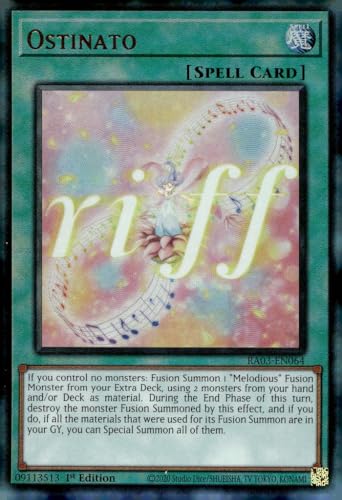 Ostinato (PUR) - RA03-EN064 - Prismatic Ultimate Rare - 1st... - Jeux Vidéo & Consoles en promo à 3.95€