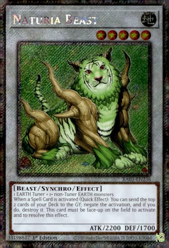 Naturia Beast (Platinum Secret Rare) - RA03-EN238... en promo sur Amazon