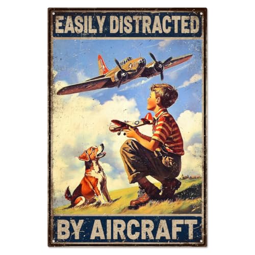 WADORN Plaque en métal vintage en forme d'avion... - Maison & Cuisine Amazon France à 10.51€