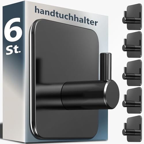 4smile Lot de 6 porte-serviettes sans perçage en acier... - Maison & Cuisine Amazon France à 7.99€