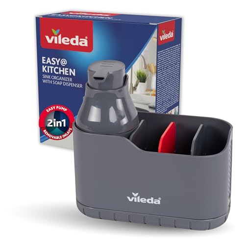 Vileda Sink Organizer con Dispenser di Sapone in Plastica... - Maison & Cuisine Amazon Italie à 34.63€