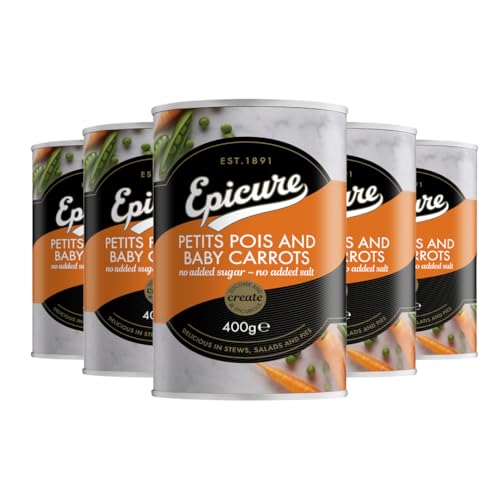 Epicure Petit Pois & Baby Carrots, Tinned Vegetables in... - Home & Kitchen Amazon UK à 11.39€