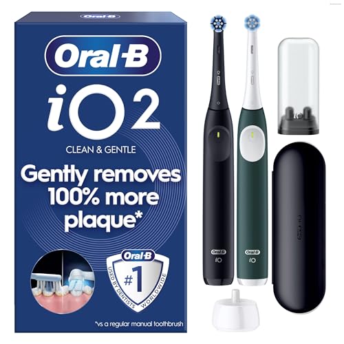 Oral-B iO2 Duo Electric Toothbrushes, 2 Gentle Care... - Beauty & Fragrances Amazon UK à 64.99€