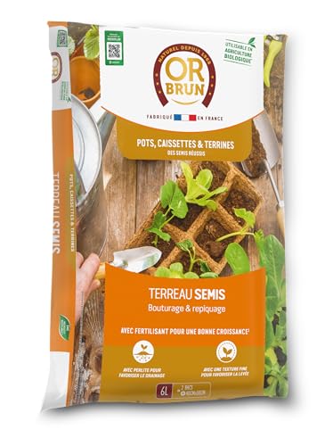 Terreau Semis - OR BRUN - OBRTSEM6U - 6L - Améliore le... - Jardin & Extérieur Amazon Italie à 7.27€