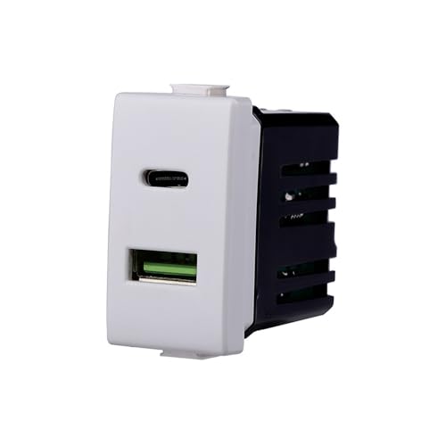 Prise chargeur double USB 2 IN1 Type-A + Type-C compatible... - High-Tech & Électronique Amazon France à 11.05€