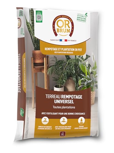Terreau Rempotage Universal OR BRUN OBRTREM6U 6L - Maison & Cuisine Amazon Allemagne à 6.60€