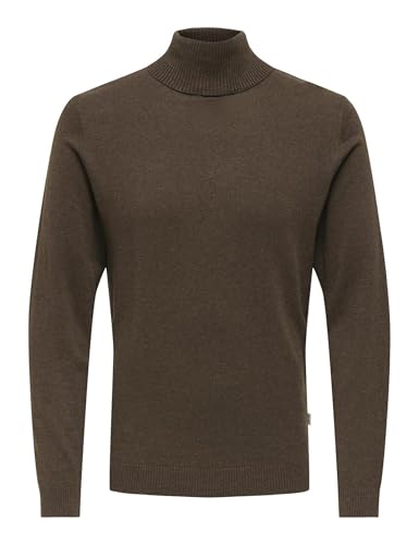 ONLY & SONS Onsloui Reg 12 Mel Roll Knit Noos - Amazon Allemagne à 13.08€