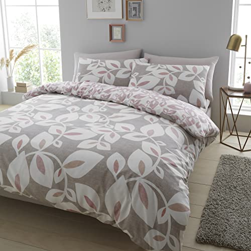 Catherine Lansfield Inga Leaf Blush Duvet Cover Set... - Home & Kitchen Amazon UK à 16.02€