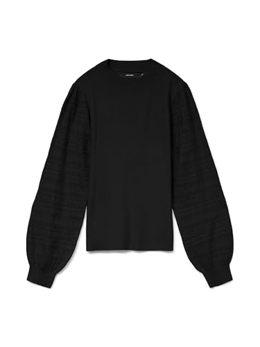 VERO MODA Vmnewlimone LS - Maglione a Collo Alto, Nero, M - Bon plan à 9.52€