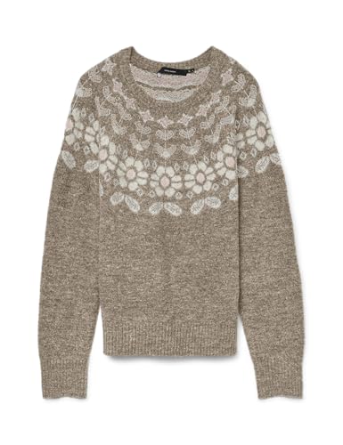VERO MODA Vmsimone Ls Nordic Pull GA Rep Boo, Gris Clair, XS en promo à 11,74€ (-59%) sur Amazon FR