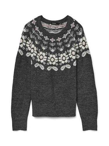 VERO MODA Pull en Maille VMSIMONE Pull-Overs Dark Grey... en promo à 11,25€ (-60%) sur Amazon FR