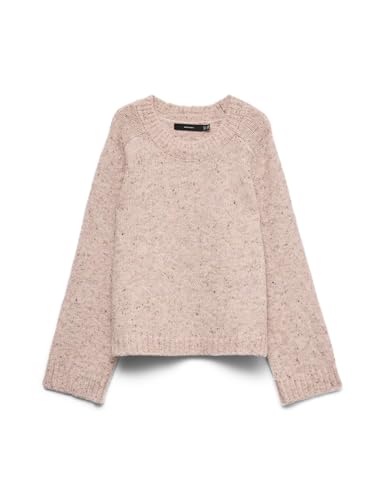 VERO MODA Vmingrid Ls Pull à col Rond Boo, Pink Dogwood, S - Animalerie Amazon France à 18.08€