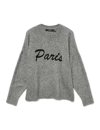 VERO MODA Vmboom Ls Pull à col Rond avec Texte Noos... en promo à 14,45€ (-57%) sur Amazon FR