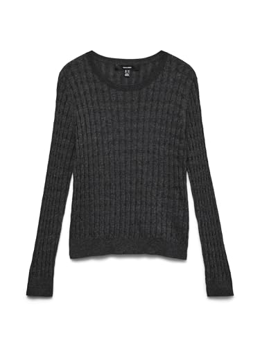 VERO MODA Maglione da Donna Vmflo LS O-Neck Boo, Grigio... - Amazon Italy à 11.16€