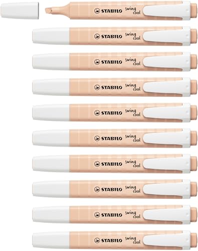 STABILO swing cool NatureCOLORS - Highlighter - Pack of 10... - Nouvelle promo Amazon à 2.78€