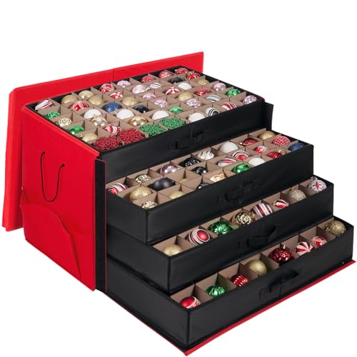 GOODLYGHTS Christmas Ornament Storage Container Box... - Maison & Cuisine Amazon Royaume-Uni à 13.57€