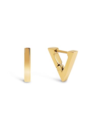 SINGULARU - Orecchini Piramide. Acciaio con Finitura in Oro... - High-Tech & Électronique Amazon Italie à 11.39€