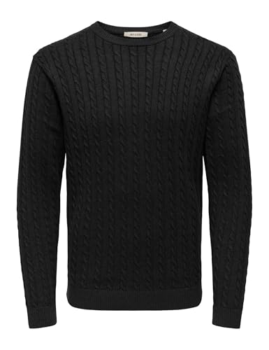 ONLY & SONS Onsloui Reg 12 Cabel Crew Knit Noos - Amazon Allemagne à 16.11€