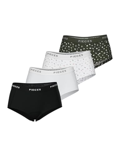PIECES Pclogo Lady 4 Pack AOP/Solid Noos BC (4 Unidades)... - High-Tech & Électronique Amazon Espagne à 10.83€