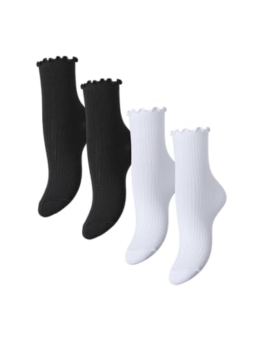 PIECES Pcafia - Confezione da 4 calzini Noos, Nero, Taglia... - High-Tech & Électronique Amazon Italie à 5.85€