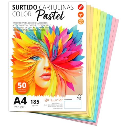 Bunte Kartons A4, Farbige Blätter A4 für Basteln, Bildung... - Home & Kitchen Amazon Germany à 14.75€