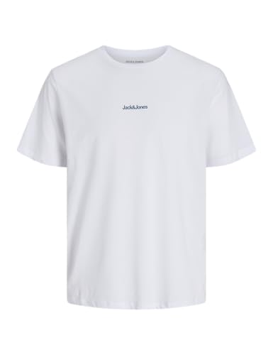 JACK & JONES Jjmine tee SS Crew Neck Mni, Blanco, 110 - Bon plan à 4.24€
