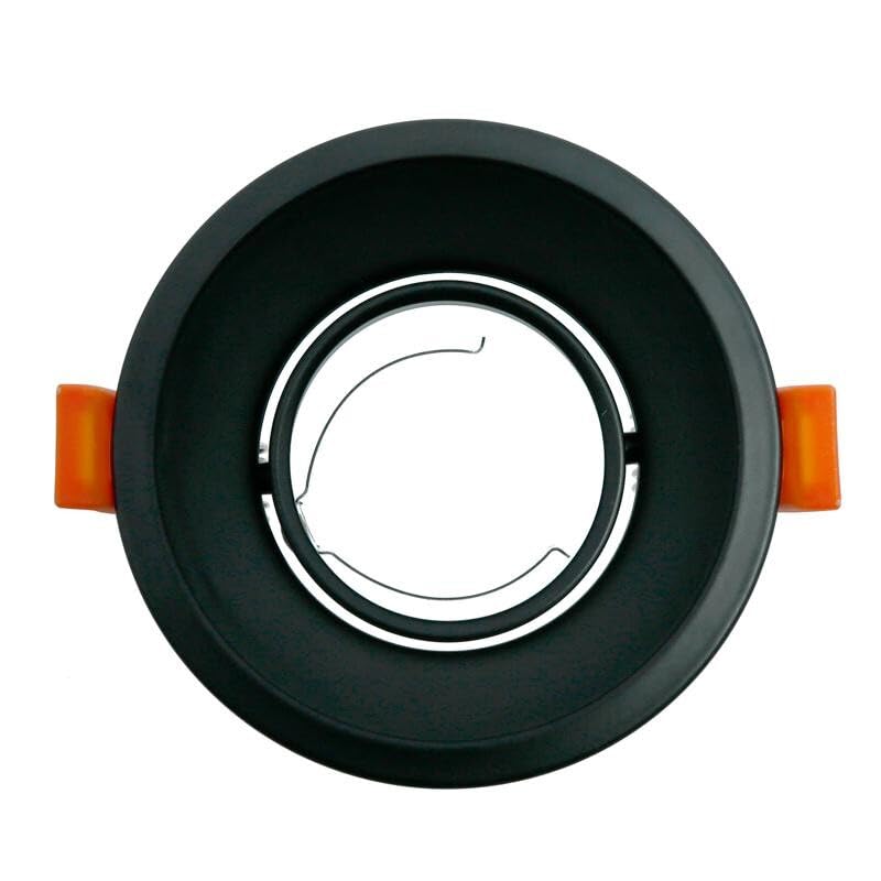 Aro basculante redondo IP20 GU10 negro, ideal para... - Amazon Espagne à 4.79€