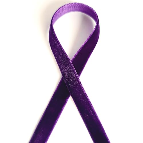 Samtband, 10 mm breit, Lila, Meterware - Sports & Fitness en promo à 1.41€