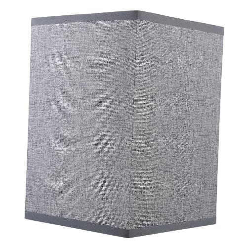 JEWEDECO Rechteckiger Lampenschirm Aus Grauem Leinen... - Maison & Cuisine Amazon Allemagne à 13.59€