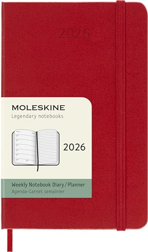Moleskine Agenda Hebdomadaire, Agenda Hebdomadaire 2026 12... - Fournitures Bureau Amazon France à 11.45€