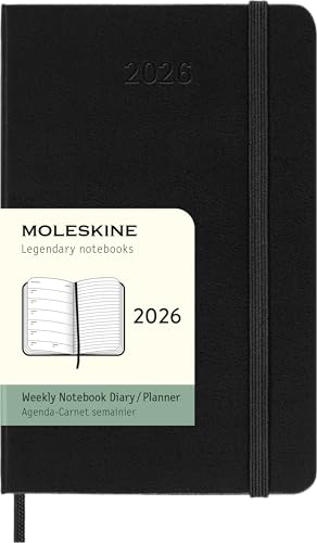Moleskine Agenda Semanal, Agenda Semanal 2026 12 Meses Con... - Fournitures Bureau Amazon Espagne à 11.45€
