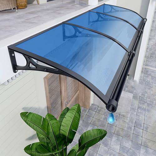 Door Awnings Exterior, Roofing Canopies, Polycarbonate... - Auto & Moto Amazon Royaume-Uni à 227.54€