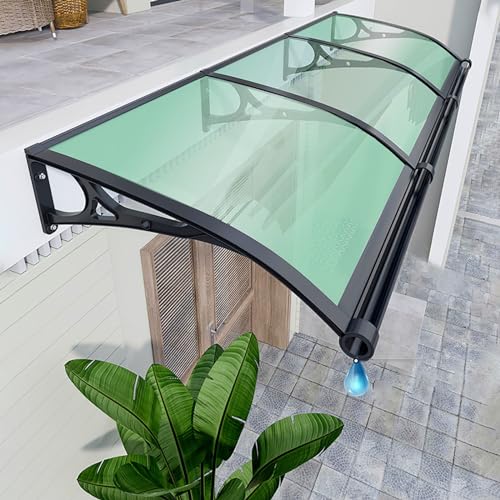 Door Awnings Exterior, Roofing Canopies, Polycarbonate... - Auto & Moto Amazon Royaume-Uni à 198.75€