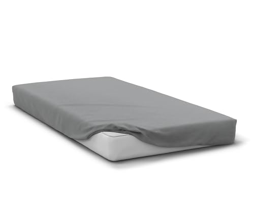 Fitted Sheet 160 x 200 + 30 cm Cap Light Grey - Maison & Cuisine Amazon Royaume-Uni à 7.33€