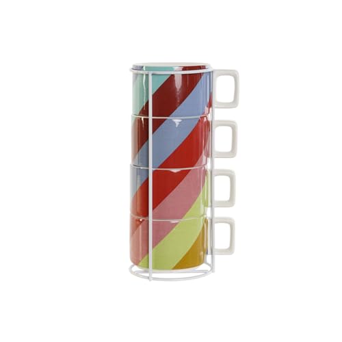 CAFE SET 4 DOLOMITE METAL 11X14X27 260 ML, - Maison & Cuisine en promo à 8.65€