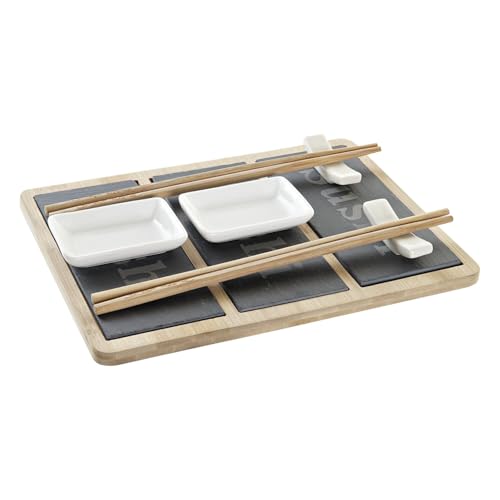SUSHI SET 7 BAMBU PIZARRA 25X19X3 NATURAL - Amazon Allemagne à 7.43€
